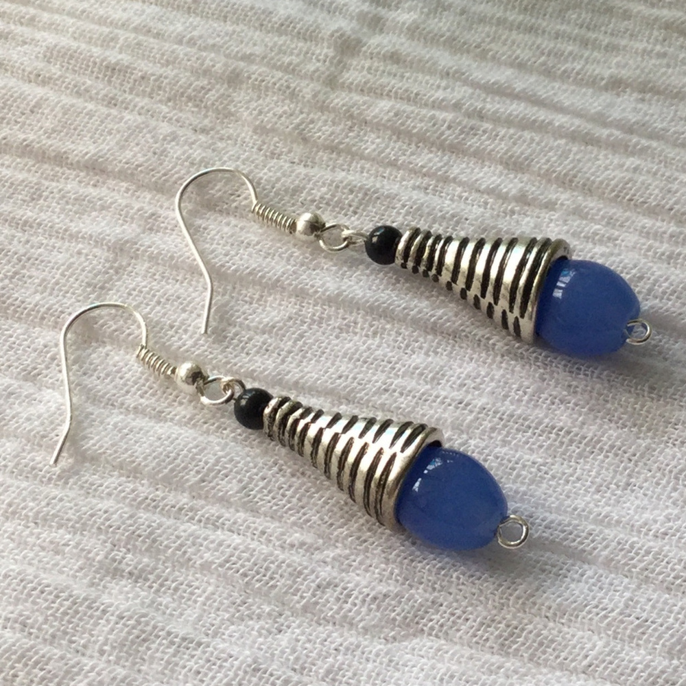 Contemporary dangle earrings